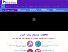Tablet Screenshot of jonniesstore.com